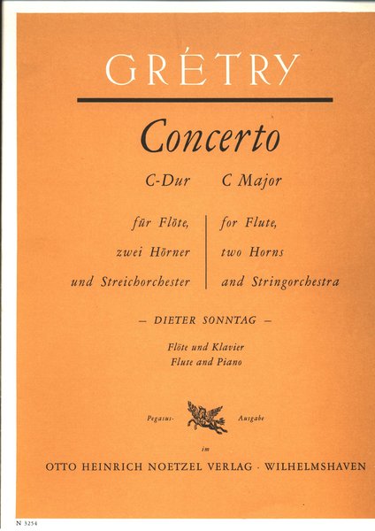 Heinrichshofen Concerto Gretry Andre Ernest Modest