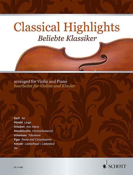 Schott Music Classical Highlights Beliebte Klassiker (Violinen Sammlung Notenheft)