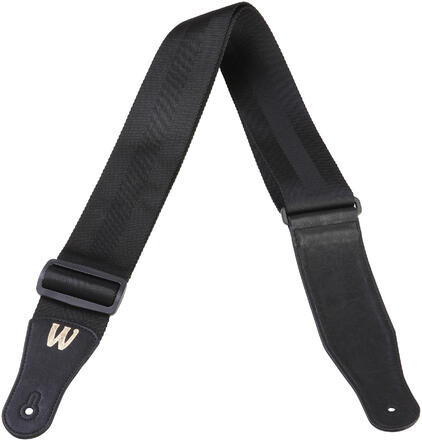 Warwick Nylon Bass Strap (black, gold embossing)