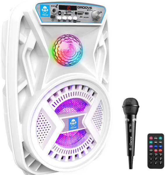 iDance Groove 217 / Rechargeable Bluetooth® Partybox (200W with disco lightning + karaoke)