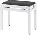 BlackLine PBW-390 (white matte/black velvet top) Bancs de Piano Blanc