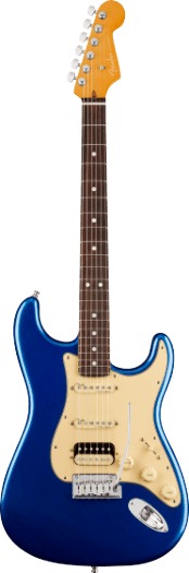Fender American Ultra Stratocaster HSS RW (cobra blue) Guitarra Eléctrica Modelos ST