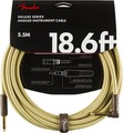 Fender Deluxe Tweed Instrument Cable AS (5.5m tweed angled/straight)