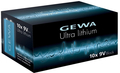 Gewa Ultra Lithium 9V Battery Block (10 batteries) Batteries