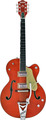 Gretsch G6120TFM / Brian Setzer Signature Nashville (orange flame maple) Guitares électriques Semi Hollowbody