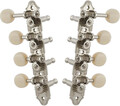 Grover 409FNW Mandolin Machine Heads, Vintage 4 + 4 ('F'-style mandolins/nickel/white)