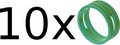 Neutrik XXR - Set of 10 (green) XLR Color Coding Rings
