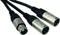 RockCable NRA-070-0640-003 XLR Female - 2x XLR Male (0.3m)