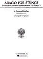 Schirmer Adagio for Strings Barber Samuel
