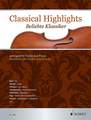 Schott Music Classical Highlights Beliebte Klassiker (Violinen Sammlung Notenheft) Livres de musique pour instruments à cordes