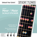 Sticky Tunes Guitar Sticker Set: Major- / Minor-Scale (major/ minor) Sistemi di Apprendimento per Chitarra