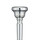 Yamaha 14E Cornet Mouthpiece (silver plated)