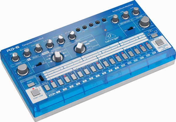 Behringer RD-6-BB Analog Drum Machine (light blue)