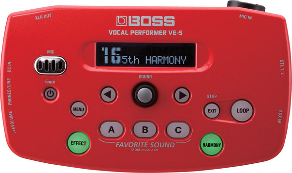 Boss VE-5 Vocal Performer (red)