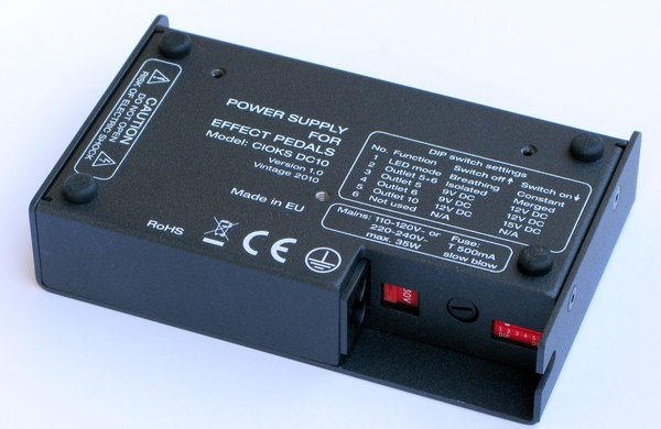 Cioks DC10 (10 outlets/8 isolated sections - 9, 12 and 15V DC)