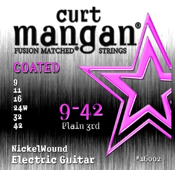 Curt Mangan Nickel Wound Coated Plain 3rd (9-42)