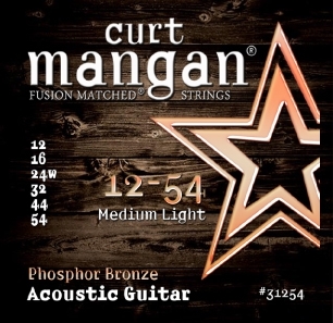 Curt Mangan Phosphor Bronze Medium Light (12-54)