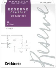 D'Addario Bb Clarinet Reserve Classic #4 (strength 4.0, 10 pack)