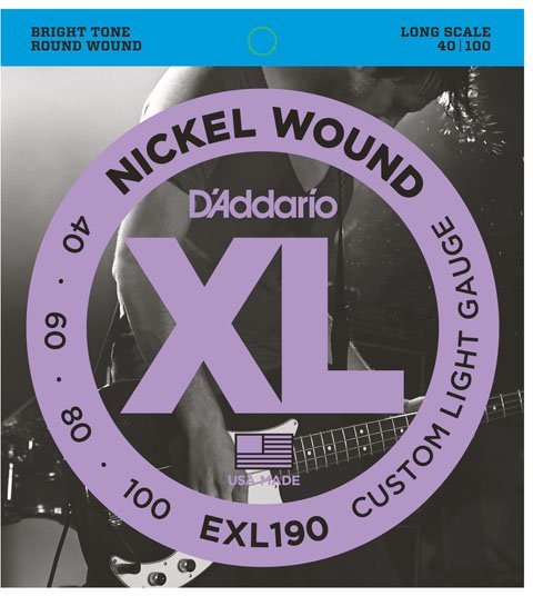 D'Addario EXL 190  Custom Light (040-100)