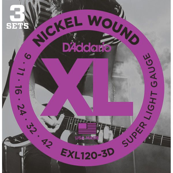 D'Addario EXL120-3D Special Pack, Super Light / 009-042