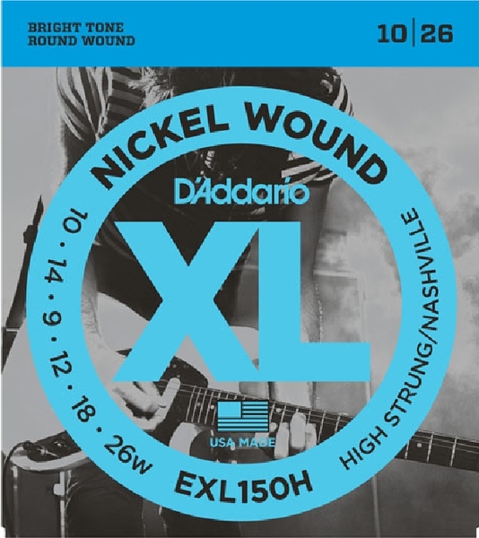 D'Addario EXL150H - High Strung Nashville Tuning