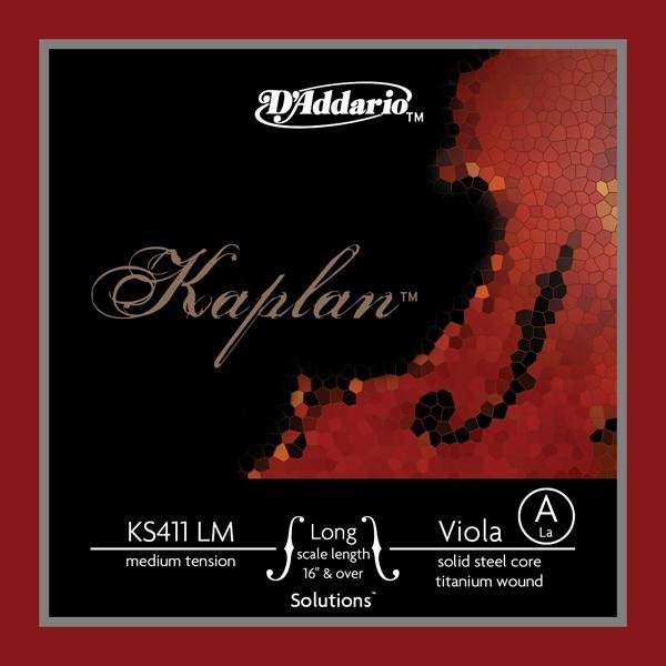 D'Addario K411 LM Kaplan Forza Viola Single A String (long scale - medium tension)