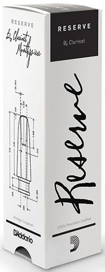 D'Addario Reserve Bb Clarinet Mouthpiece X10 (opening 1.10mm)