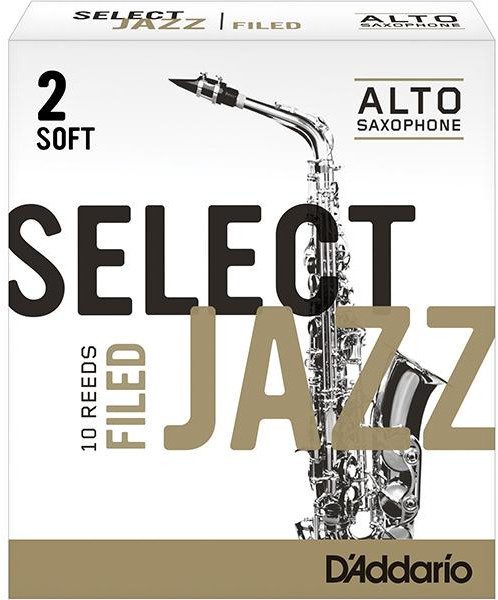 D'Addario Select Jazz Filed Alto-Sax #2 Soft (strength 2 soft / 1 reed)