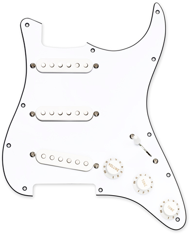 Di Marzio Injector Strat Replacement Pickguard / Paul Gilbert Injector (white)