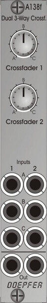 Doepfer A-138f Dual Three-Way Crossfader