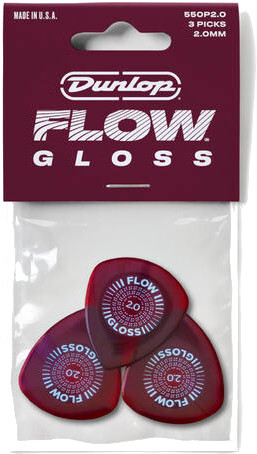 Dunlop Flow Gloss Picks 2.0mm Player's Pack