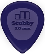 Dunlop Stubby Jazz Pick Dark Purple 3.00mm