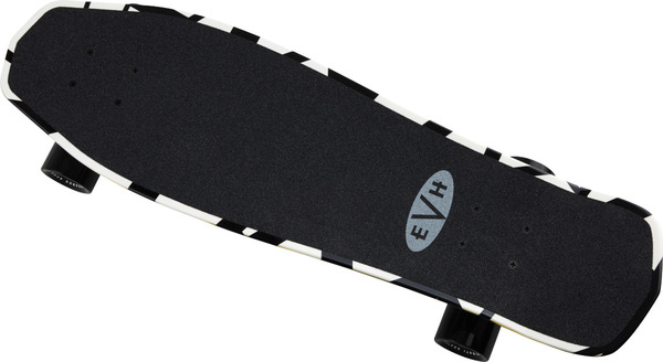 EVH BW Striped Skateboard (black and white)