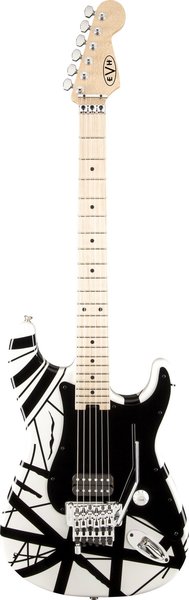EVH Striped Series (White with Black Stripes)