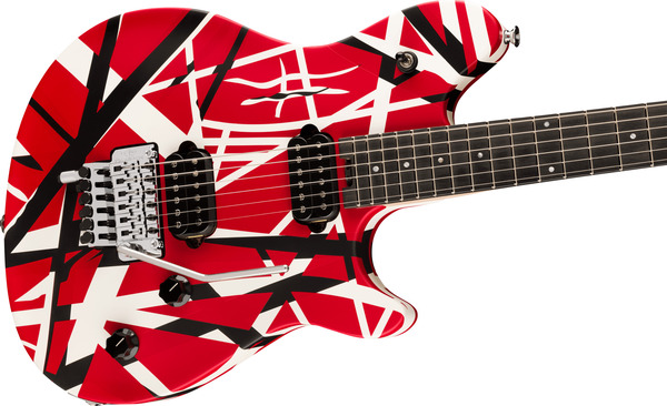 EVH Wolfgang Special Striped (red, black, and white)