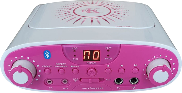 Easy Karaoke EKG88 Bluetooth Karaoke Machine (pink)