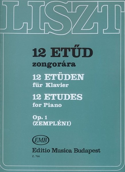 Editio Musica Budapest 12 Etüden Liszt Franz