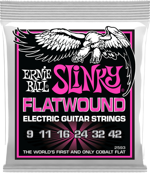 Ernie Ball 2593 Slinky Flatwound (.009-.042)