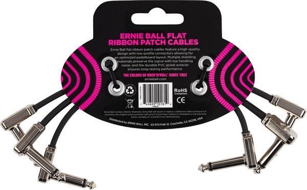 Ernie Ball 6221 Patch Cable Pack (15cm)