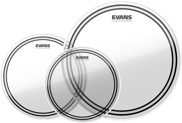 Evans EC2 SST Clear Standard Tom Pack ETP-EC2SCLR-S (12', 13', 16')