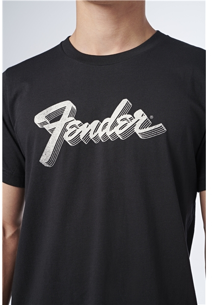 Fender 3D Logo T-Shirt Black (Large)