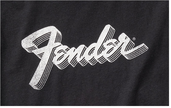Fender 3D Logo T-Shirt Black (Small)