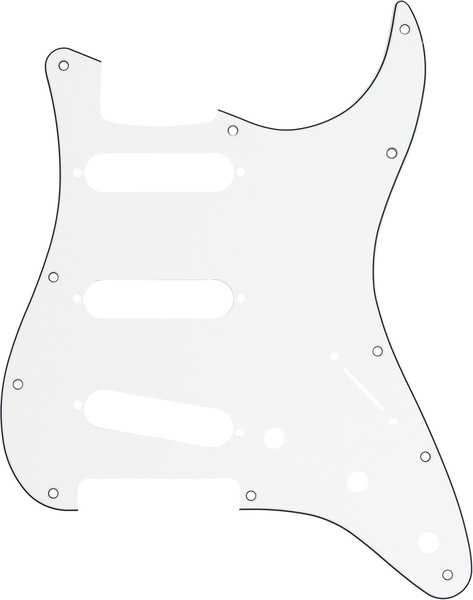 Fender American Stratocaster Pickguard 11 Holes (White 3-Ply)
