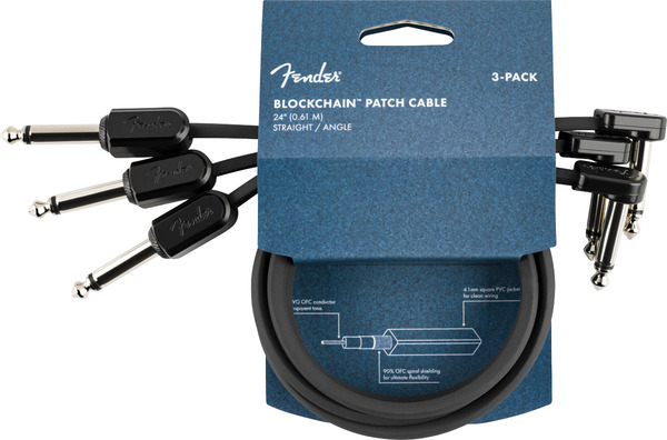 Fender Blockchain Patch Cables, 3-Packs (61cm)