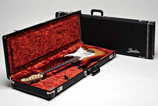 Fender Deluxe Case Black/Orange Strat/Tele