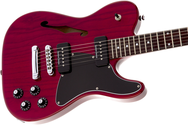 Fender JA-90 Jim Adkins Telecaster Thinline (crimson red transparent)