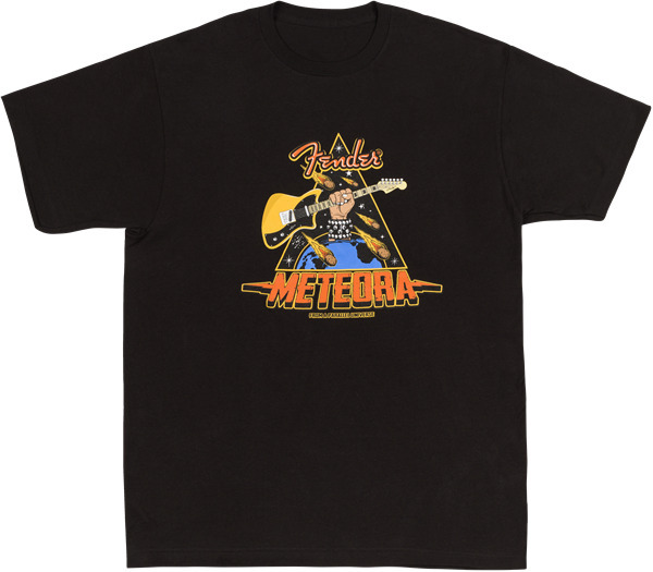 Fender Meteora T-Shirt, Black (Small)
