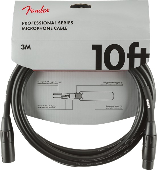 Fender Microphone Cable (10'/3m)