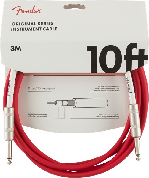 Fender Original Instrument cable (10ft, 3m, fiesta red)