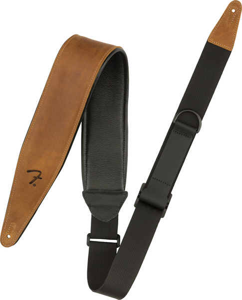 Fender Right Height Leather Strap (cognac)